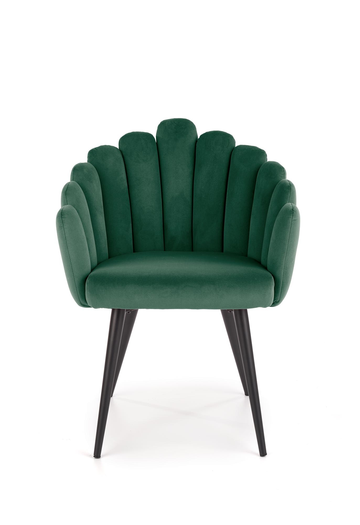 Eetkamerstoel - fluwelen stof - 65x85x50 cm - groen