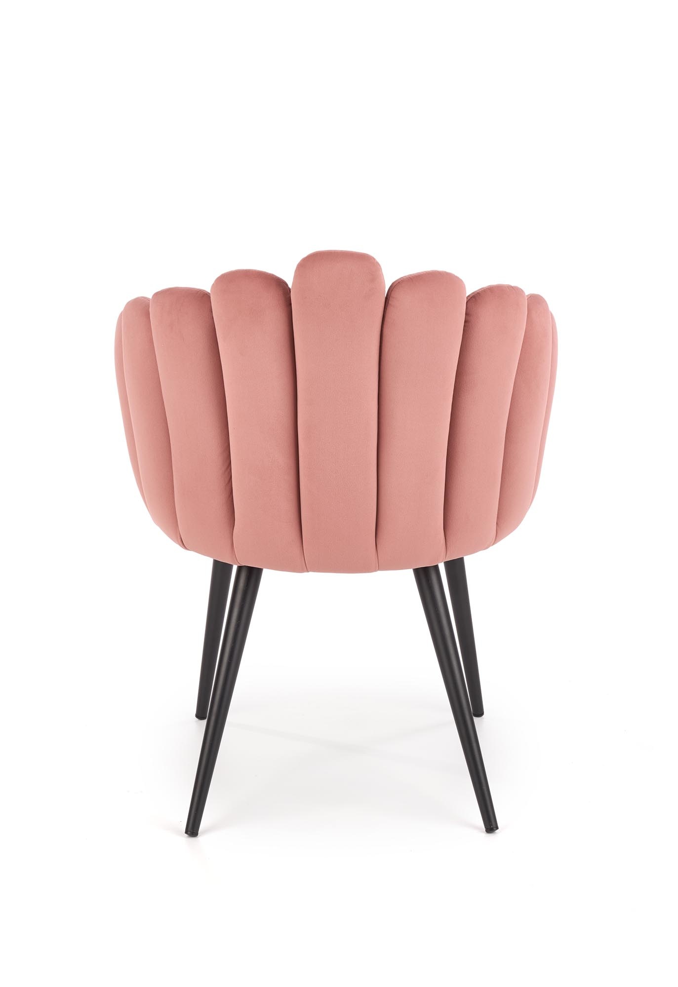 Eetkamerstoel - fluwelen stof - 65x85x50 cm - roze