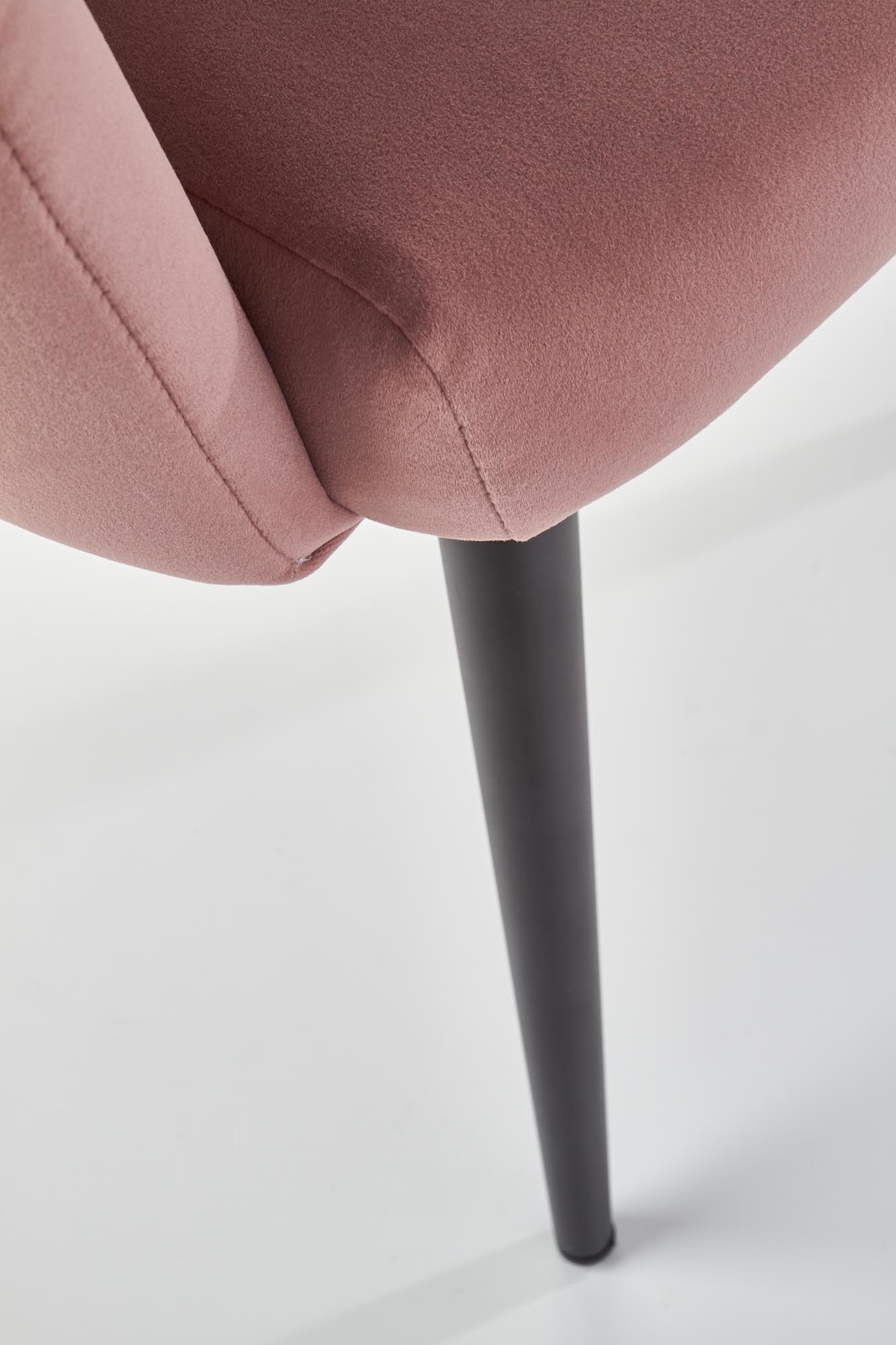 Eetkamerstoel - fluwelen stof - 65x85x50 cm - roze