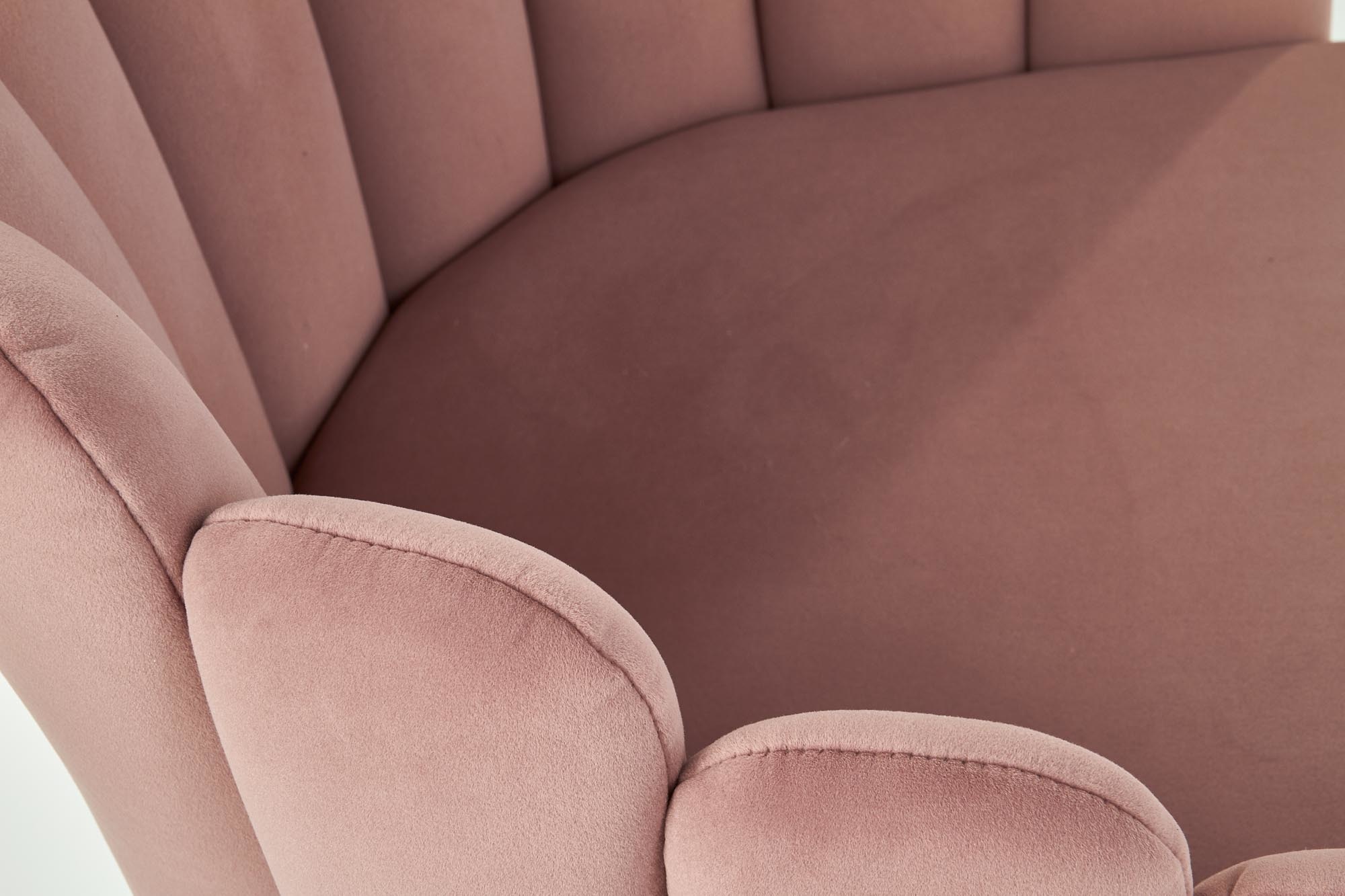 Eetkamerstoel - fluwelen stof - 65x85x50 cm - roze
