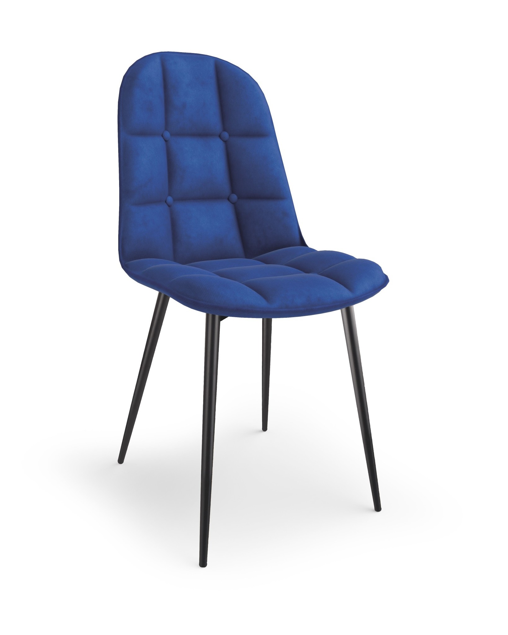 Eetkamerstoel - fluwelen stof - 44x87x56 cm - marine