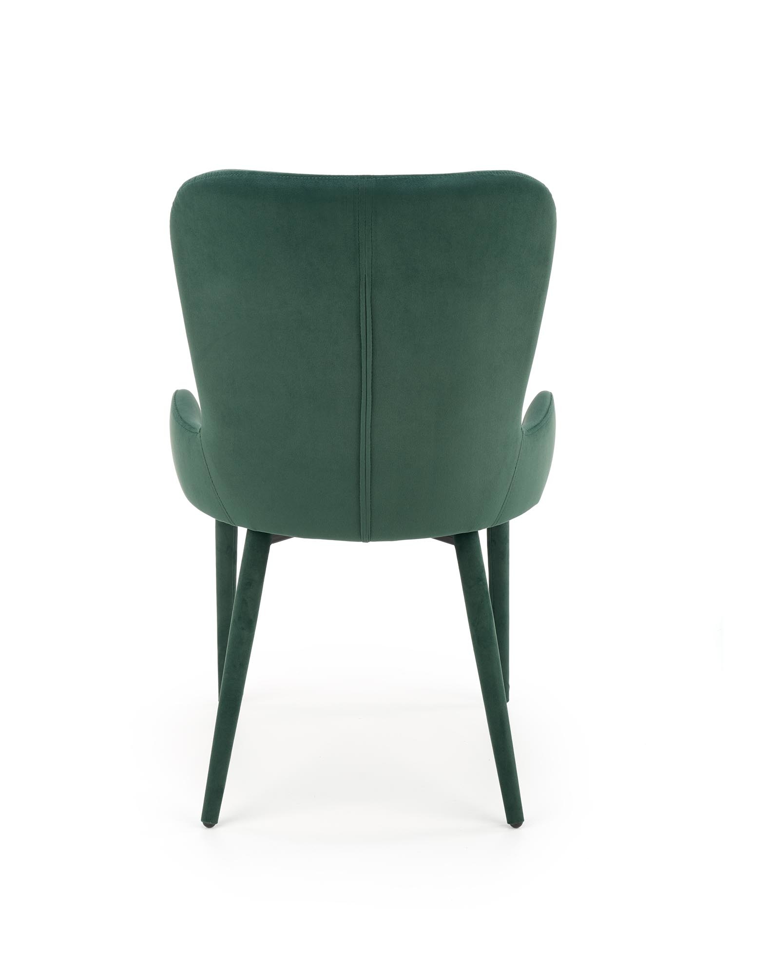Eetkamerstoel - fluwelen stof - 55x86x57 cm - groen