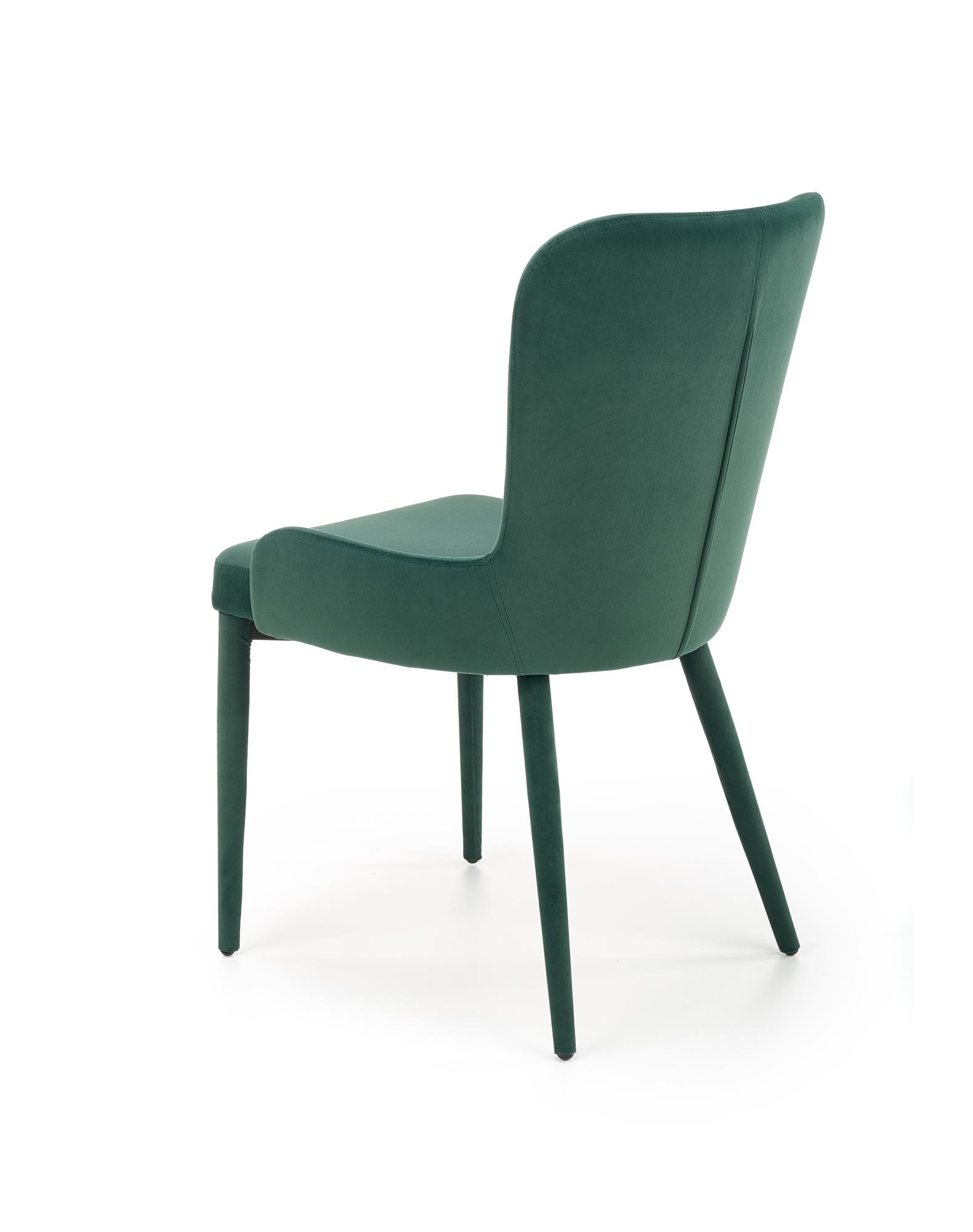 Eetkamerstoel - fluwelen stof - 55x86x57 cm - groen