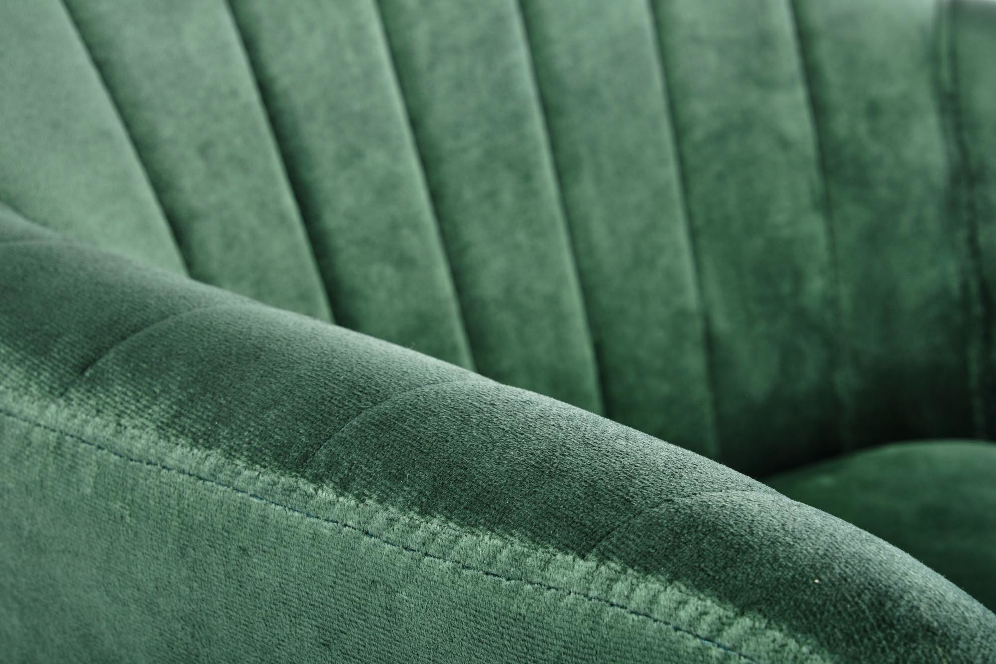 Eetkamerstoel - fluwelen stof - 58x80x53 cm - groen