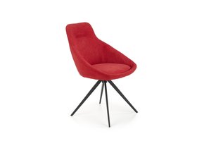 Eetkamerstoel - stof - 55x84x54 cm - rood