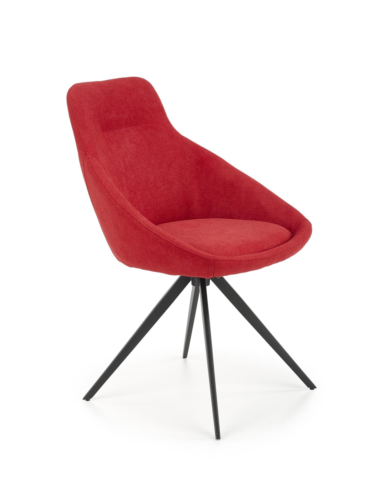 Eetkamerstoel - stof - 55x84x54 cm - rood