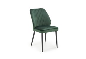 Eetkamerstoel - fluweel stof - 48x85x57 cm - groen