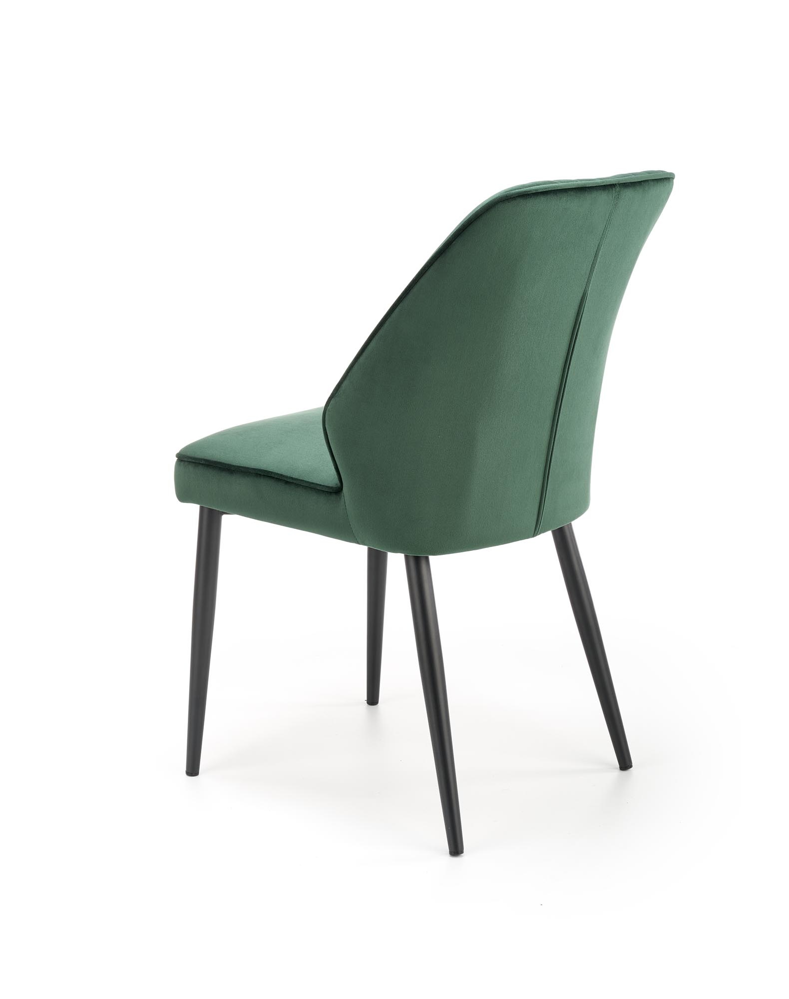 Eetkamerstoel - fluweel stof - 48x85x57 cm - groen