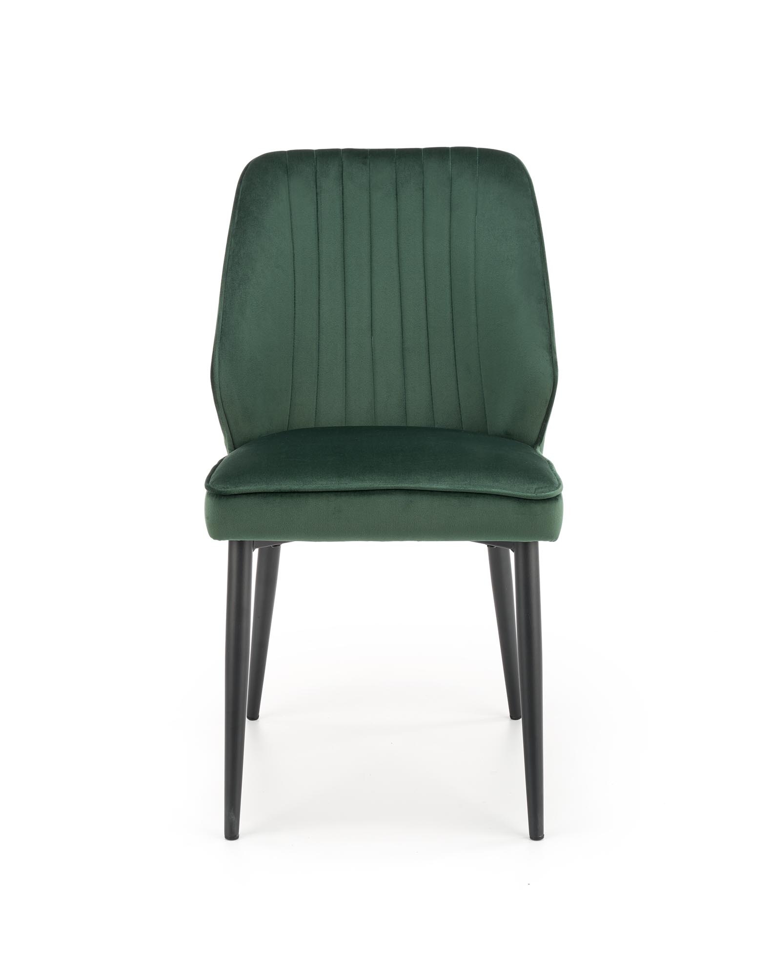 Eetkamerstoel - fluweel stof - 48x85x57 cm - groen