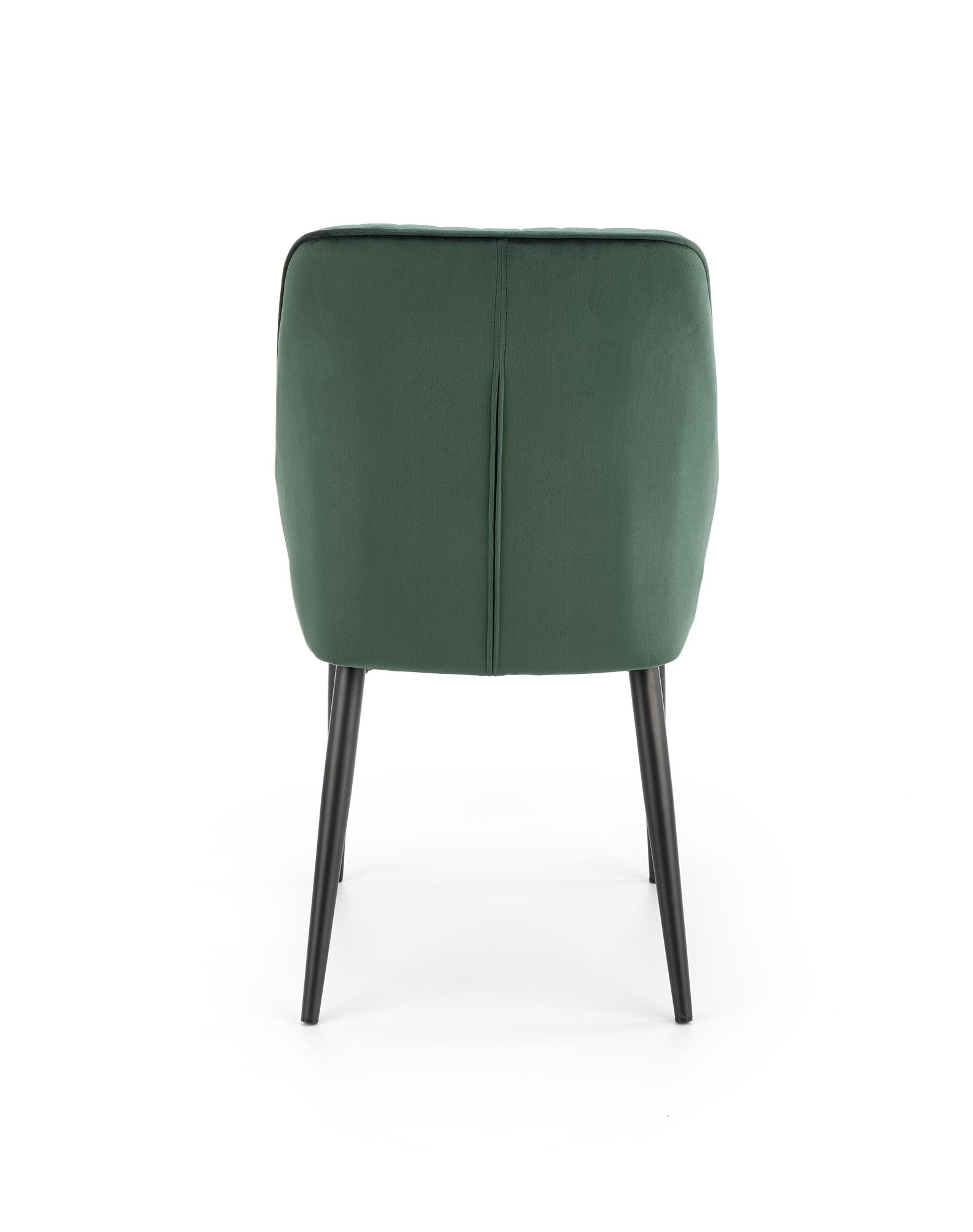 Eetkamerstoel - fluweel stof - 48x85x57 cm - groen