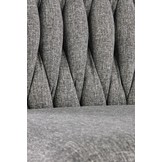 Eetkamerstoel - stof - 48x94x55 cm - grijs