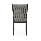 Eetkamerstoel - stof - 48x94x55 cm - grijs