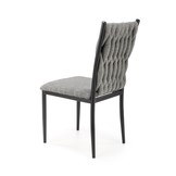 Eetkamerstoel - stof - 48x94x55 cm - grijs