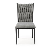 Eetkamerstoel - stof - 48x94x55 cm - grijs