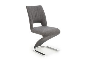 Eetkamerstoel - stof - 50x92x62 cm - grijs