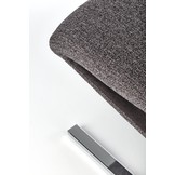 Eetkamerstoel - stof - 50x92x62 cm - grijs