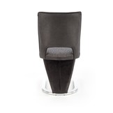 Eetkamerstoel - stof - 50x92x62 cm - grijs