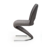 Eetkamerstoel - stof - 50x92x62 cm - grijs