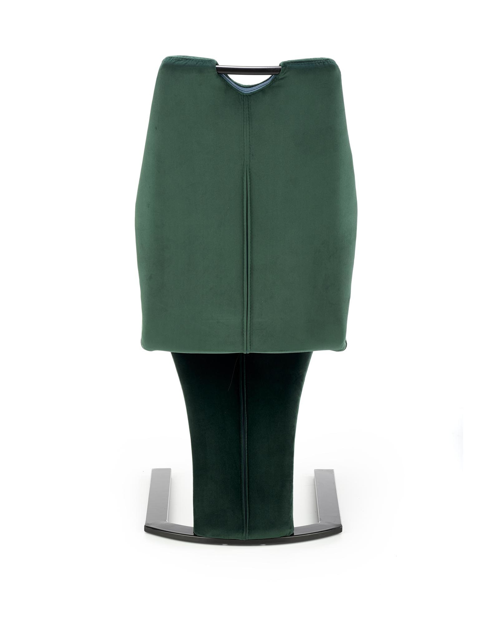 Eetkamerstoel - fluwelen stof - 46x102x61 cm - groen
