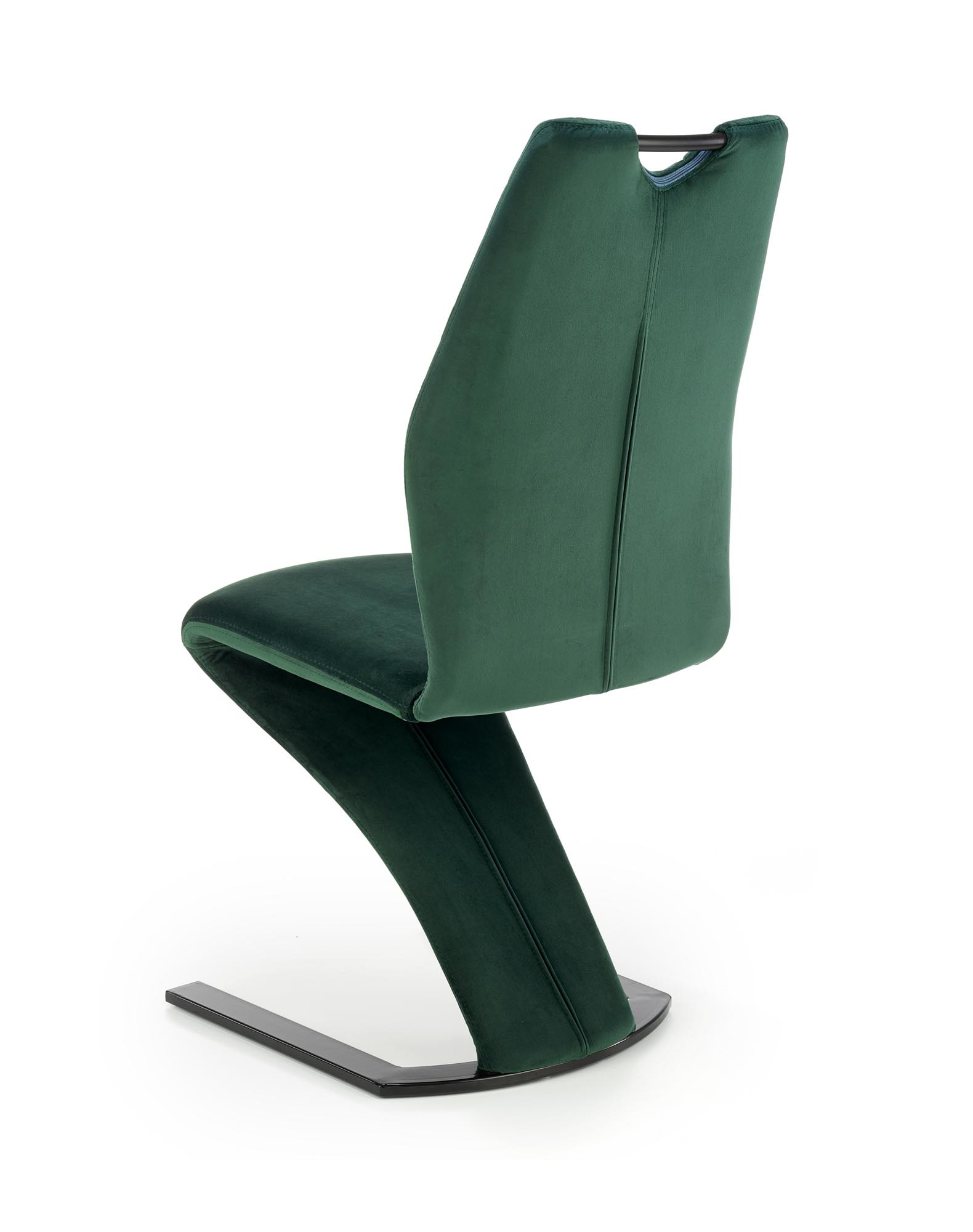 Eetkamerstoel - fluwelen stof - 46x102x61 cm - groen