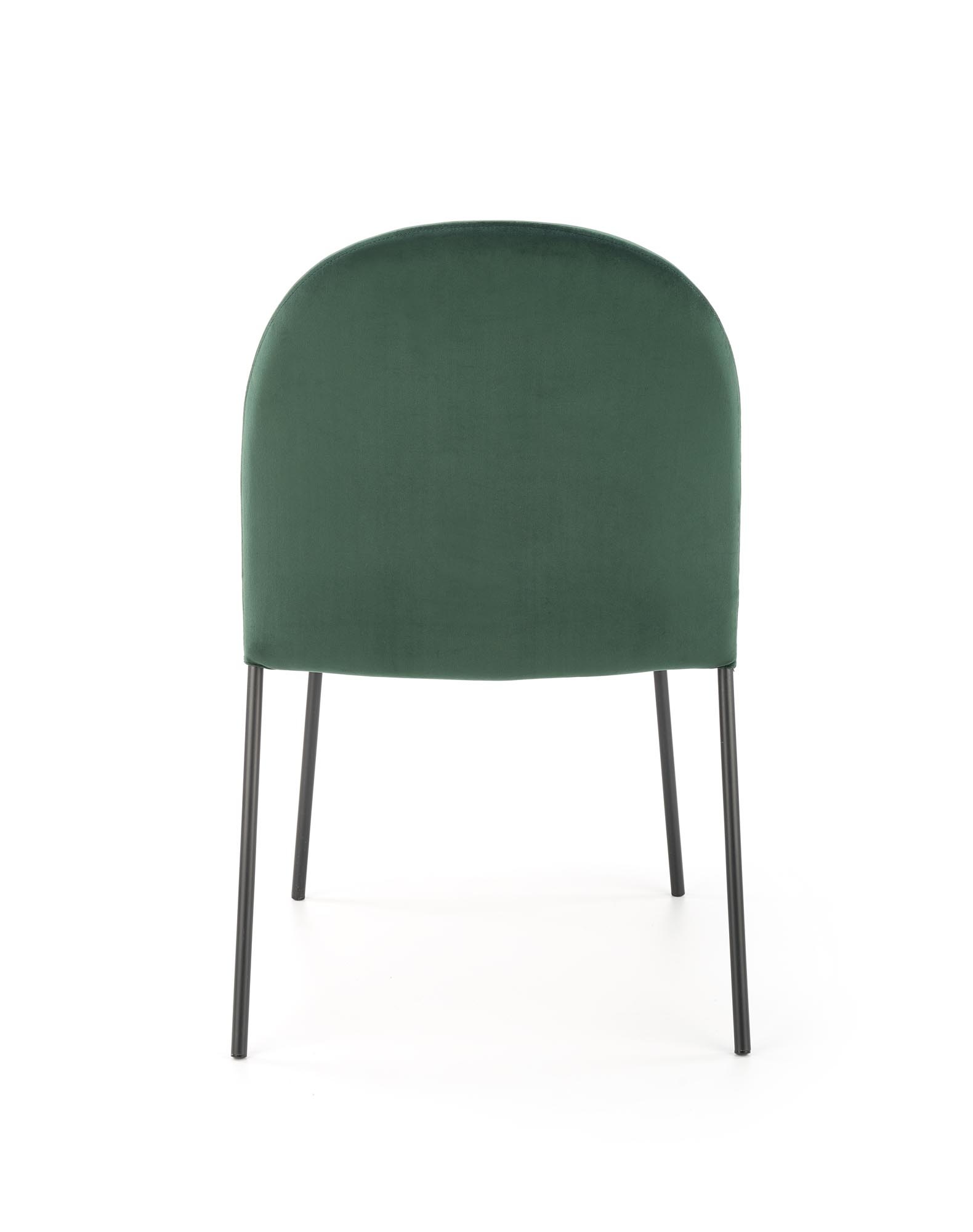 Eetkamerstoel - fluwelen stof - 50x84x58 cm - groen