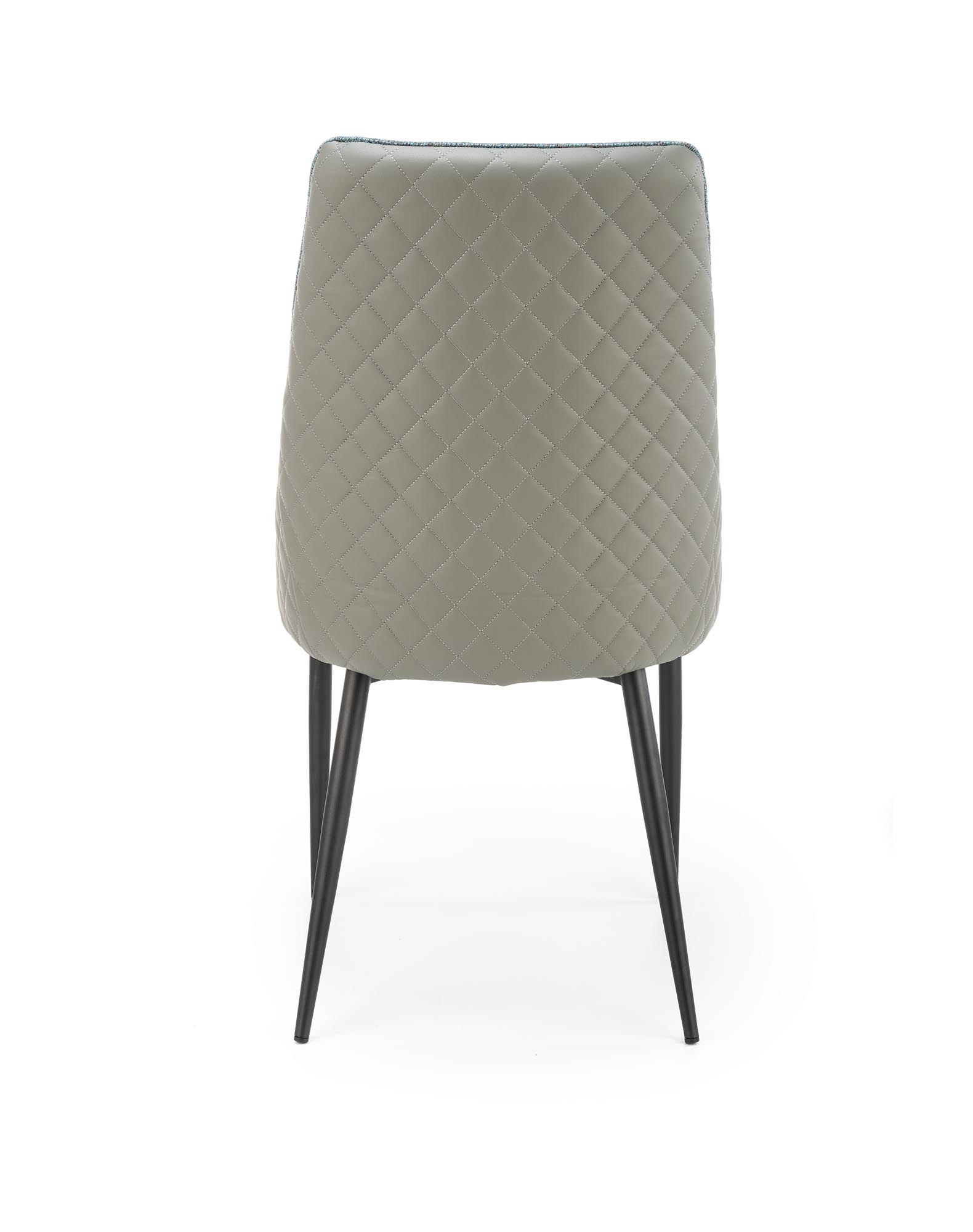 Eetkamerstoel - stof - 50x95x54 cm - blauw grijs