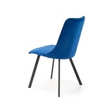 Eetkamerstoel - fluwelen stof - 44x85x58 cm  - blauw