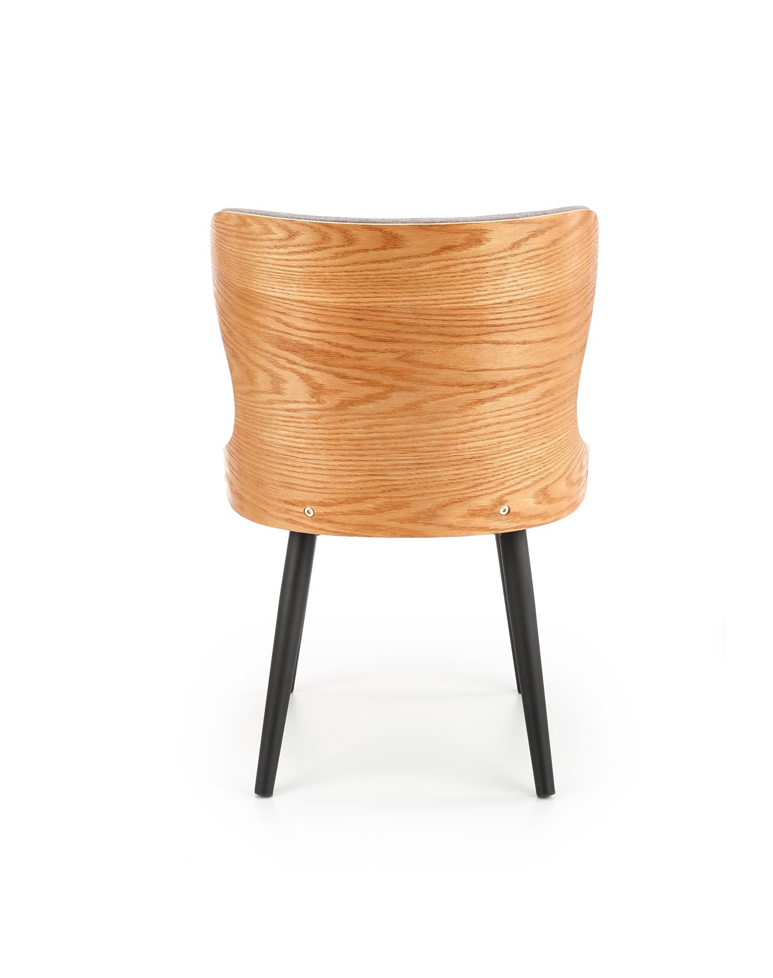 Eetkamerstoel - stof - 53x80x56 cm - grijs