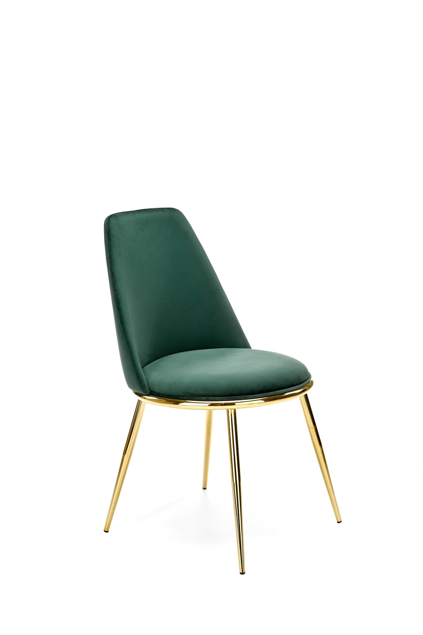 Eetkamerstoel - fluwelen stof - 49x84x46 cm - groen