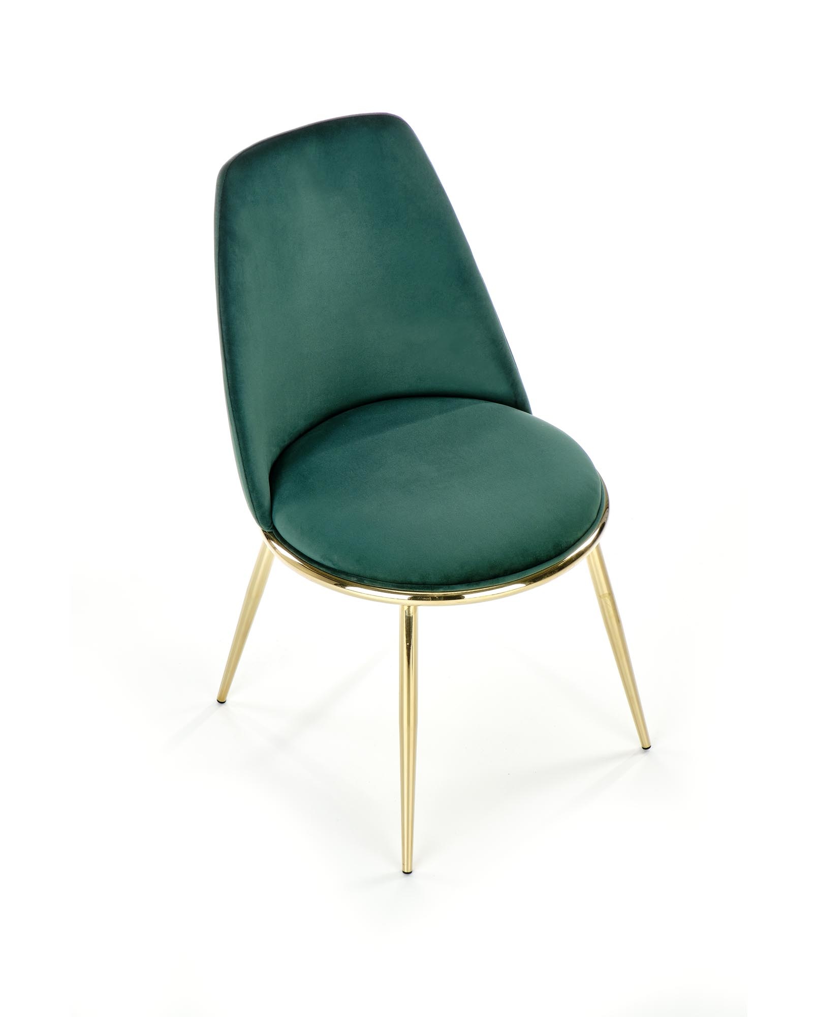 Eetkamerstoel - fluwelen stof - 49x84x46 cm - groen