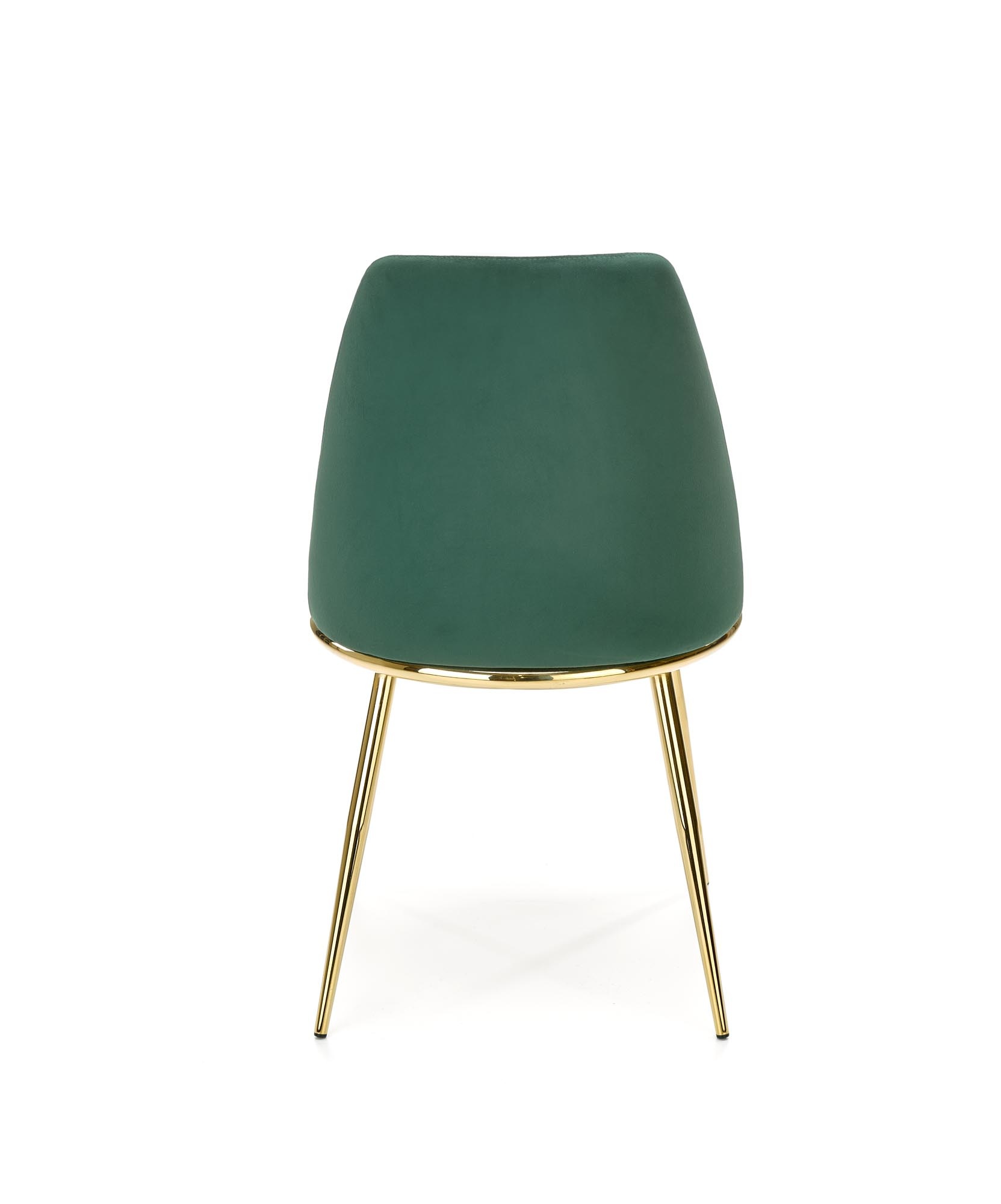 Eetkamerstoel - fluwelen stof - 49x84x46 cm - groen