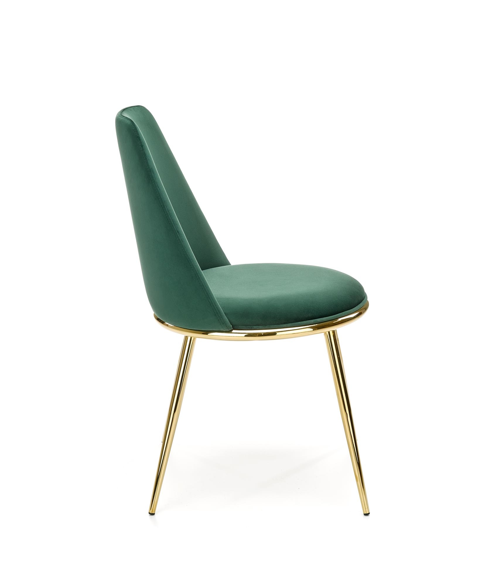 Eetkamerstoel - fluwelen stof - 49x84x46 cm - groen
