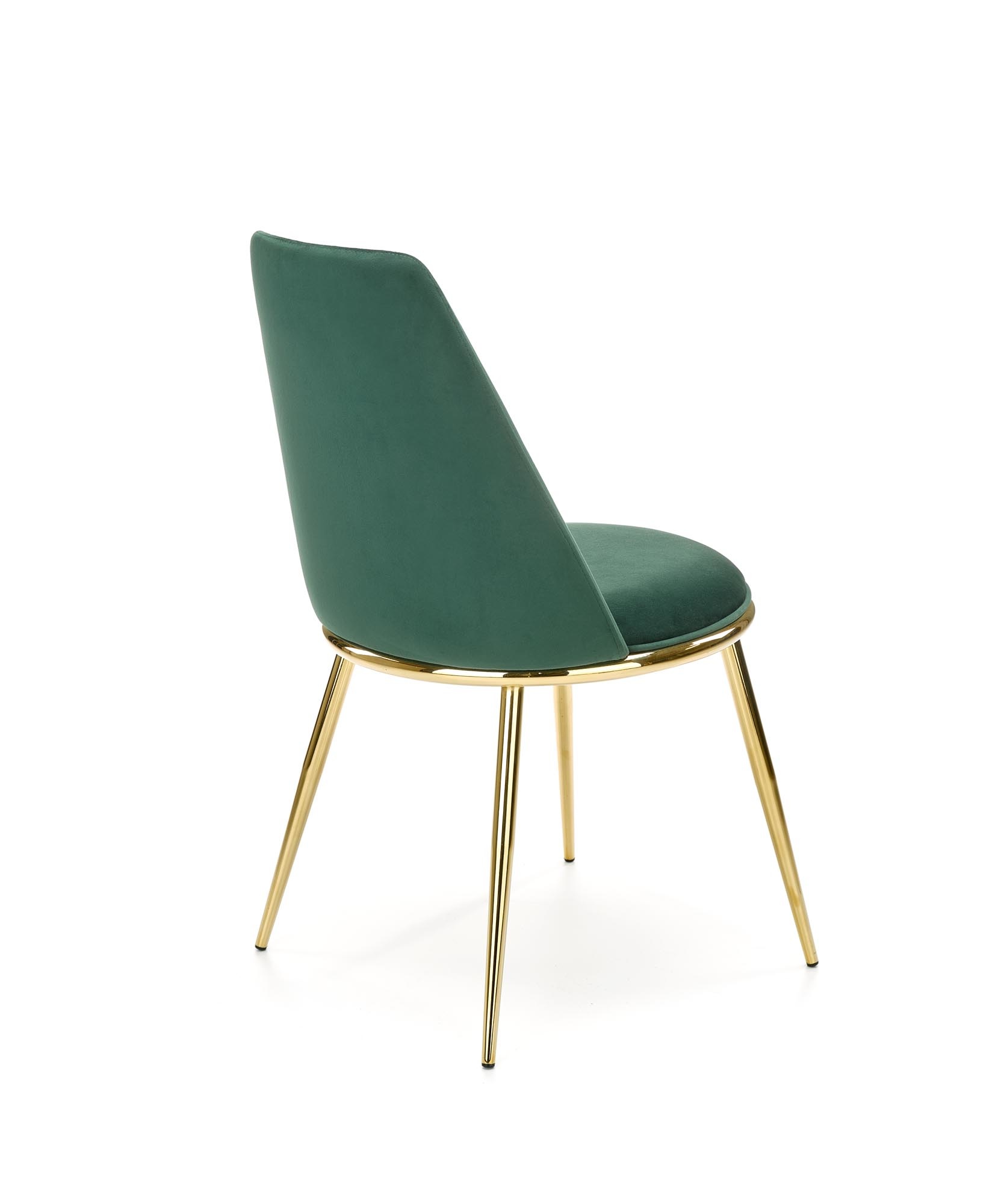 Eetkamerstoel - fluwelen stof - 49x84x46 cm - groen