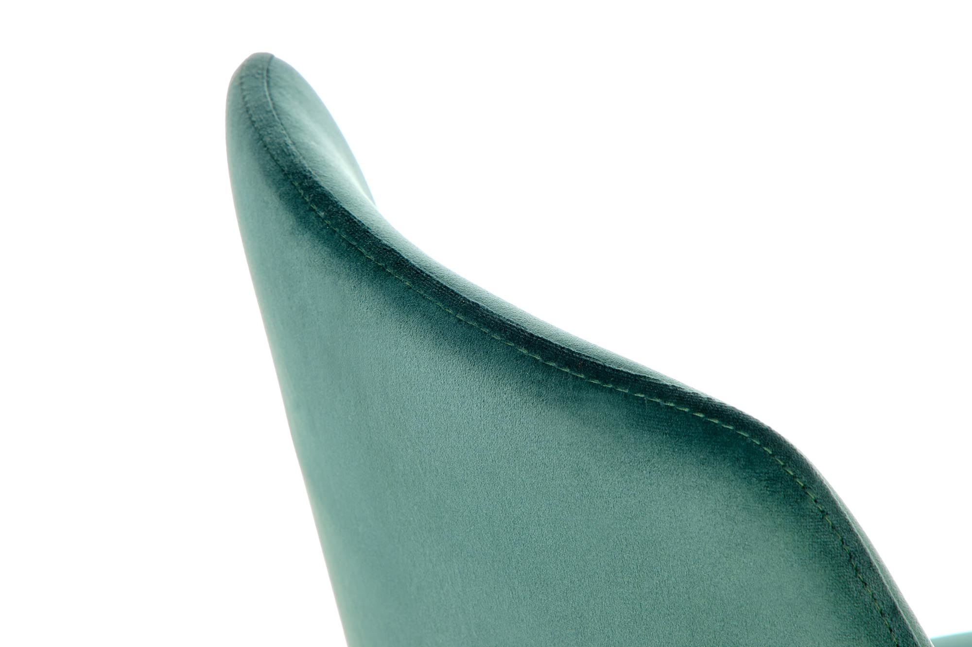 Eetkamerstoel - fluwelen stof - 49x84x46 cm - groen
