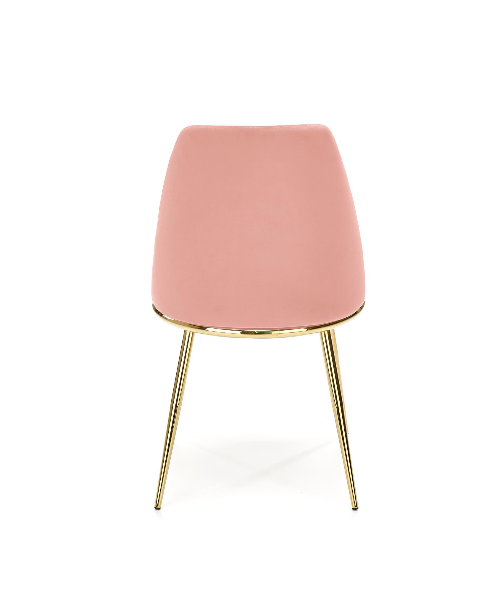 Eetkamerstoel - fluwelen stof - 49x84x46 cm - roze