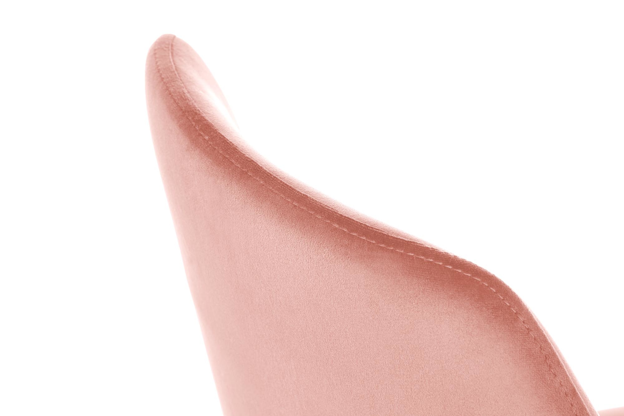Eetkamerstoel - fluwelen stof - 49x84x46 cm - roze