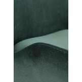 Eetkamerstoel - fluwelen stof - 46x83x55 cm - groen