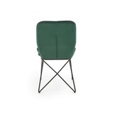 Eetkamerstoel - fluwelen stof - 46x83x55 cm - groen