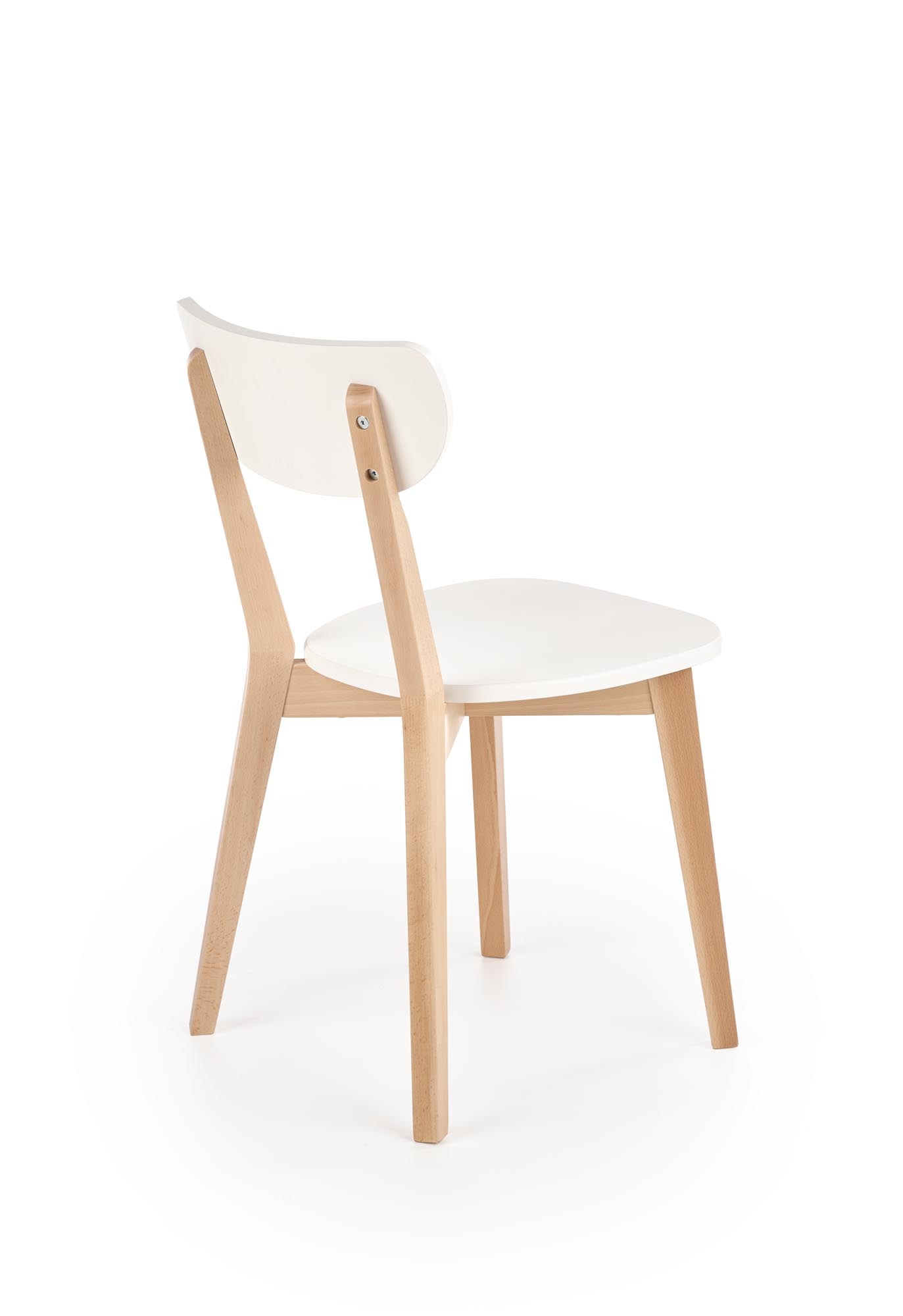 BUGGI - eetkamerstoel - hout - 45x81x50 cm - wit