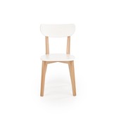BUGGI - eetkamerstoel - hout - 45x81x50 cm - wit