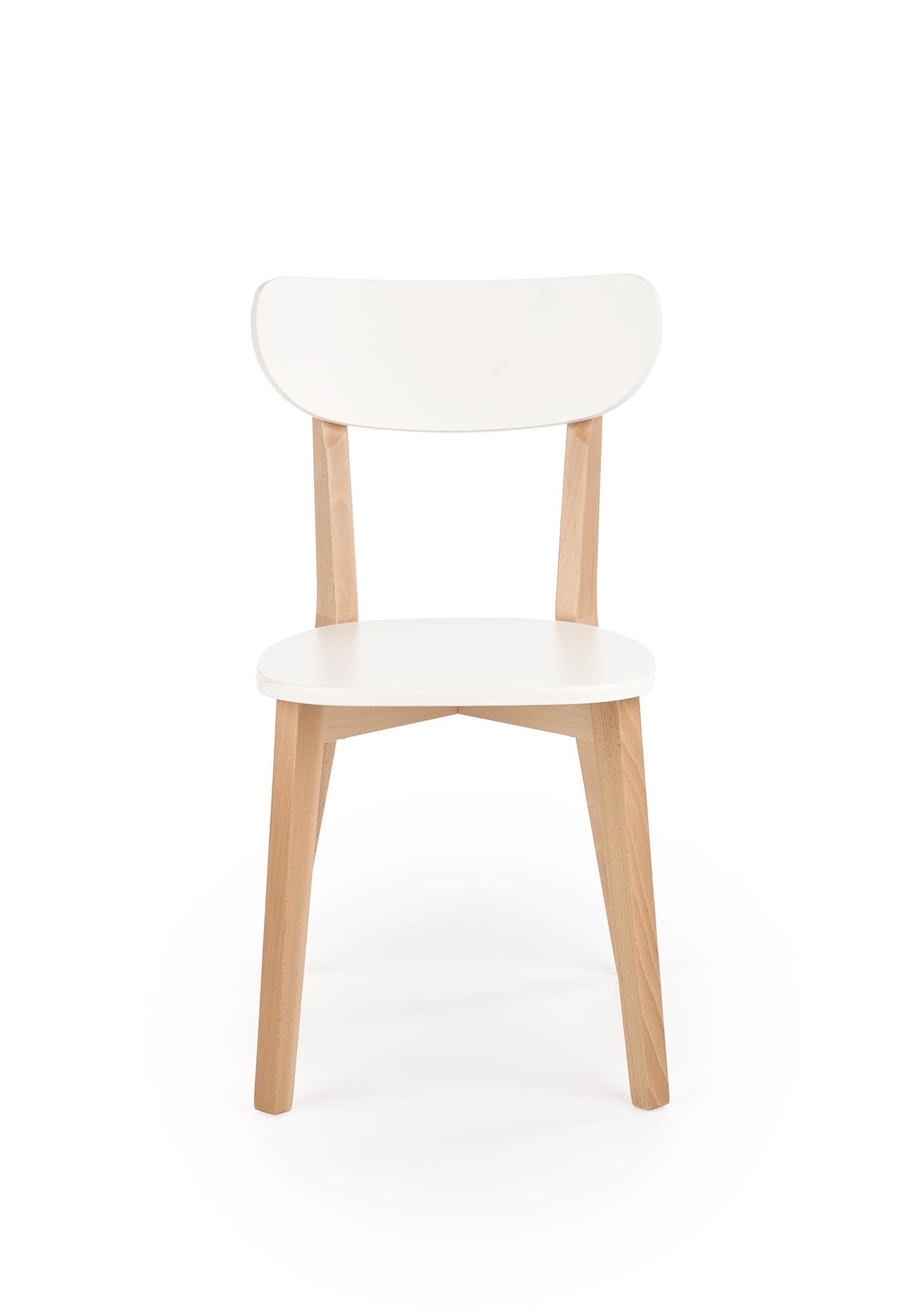 BUGGI - eetkamerstoel - hout - 45x81x50 cm - wit