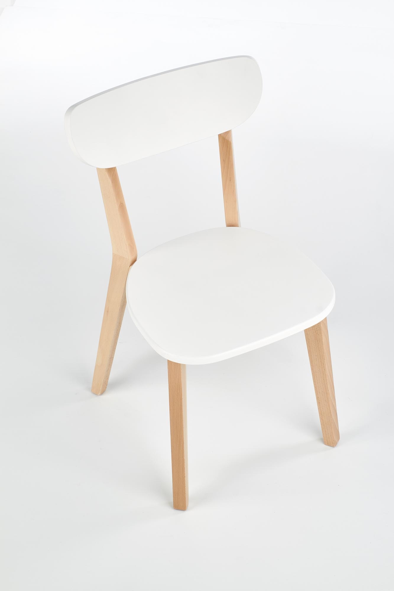 BUGGI - eetkamerstoel - hout - 45x81x50 cm - wit