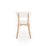 BUGGI - eetkamerstoel - hout - 45x81x50 cm - wit