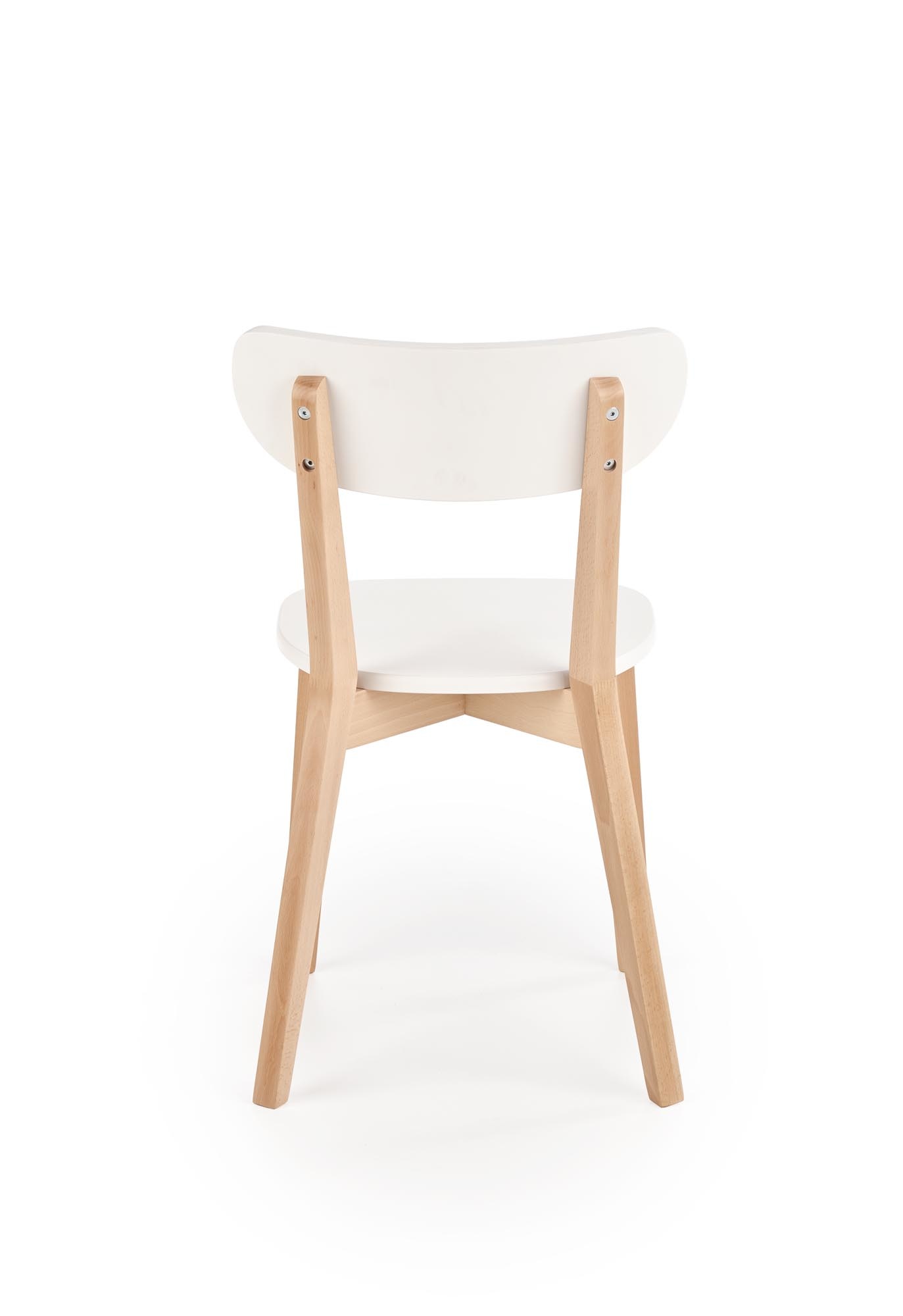 BUGGI - eetkamerstoel - hout - 45x81x50 cm - wit