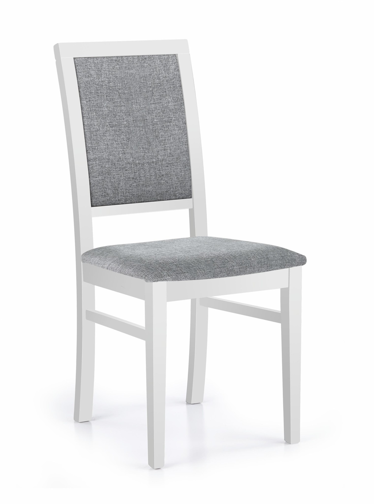 SYLWEK - eetkamerstoel - stof - hout - 43x96x56cm - wit