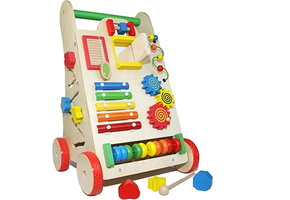Educatieve loopwagen - 51x33x31cm - Multifunctioneel - Multicolor