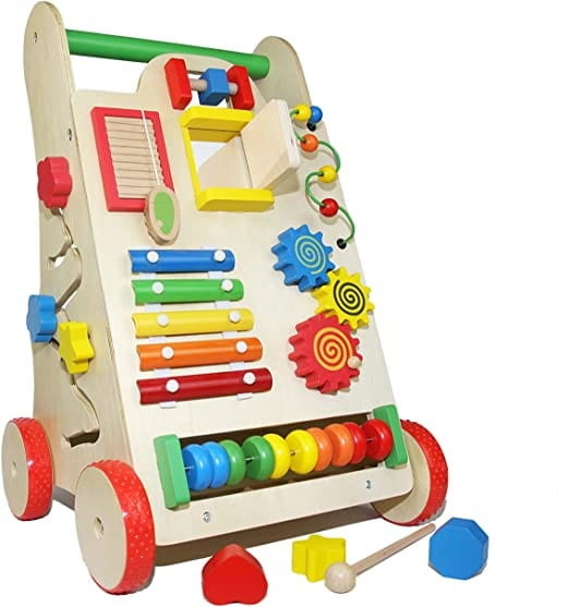 Educatieve loopwagen - 51x33x31cm - Multifunctioneel - Multicolor