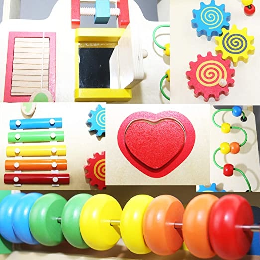 Educatieve loopwagen - 51x33x31cm - Multifunctioneel - Multicolor