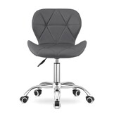 Fauteuil bureaudraaistoel - 48x36 cm - Gewatteerd eco-leer - Zwart