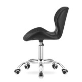 Bureaustoel - 48x36x73-81cm - Gewatteerd Eco-leer - Zwart